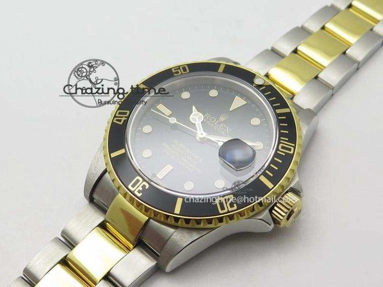 Submariner 11613 Black Two Tone Bp Best Edition On Two-Tone Bracelet Miyota 9015