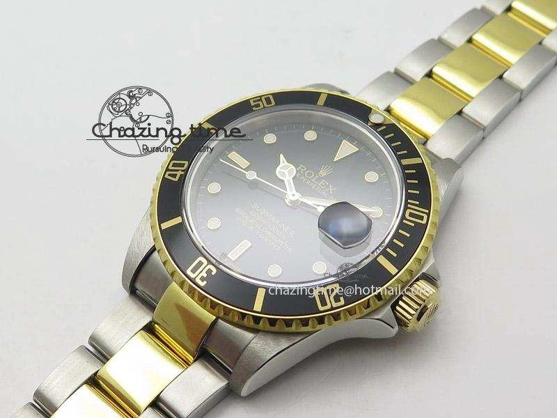 Submariner 11613 Black Two Tone Bp Best Edition On Two-Tone Bracelet Miyota 9015