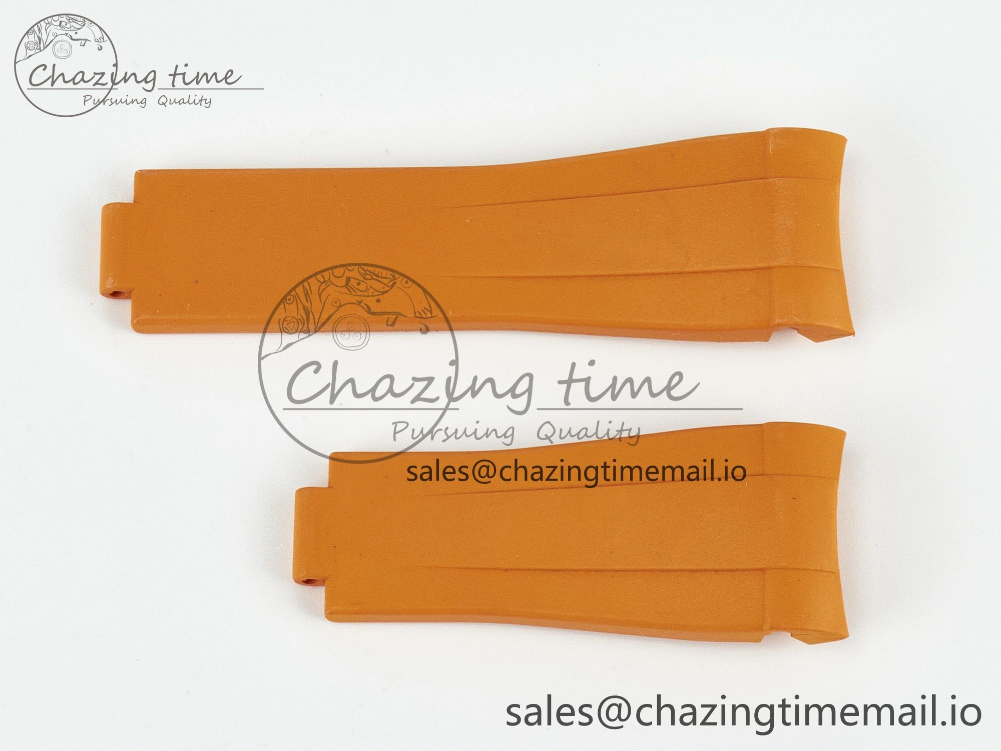 Submariner 116610 1:1 Best Edition Orange Rubber Strap (Fits the Gen size)