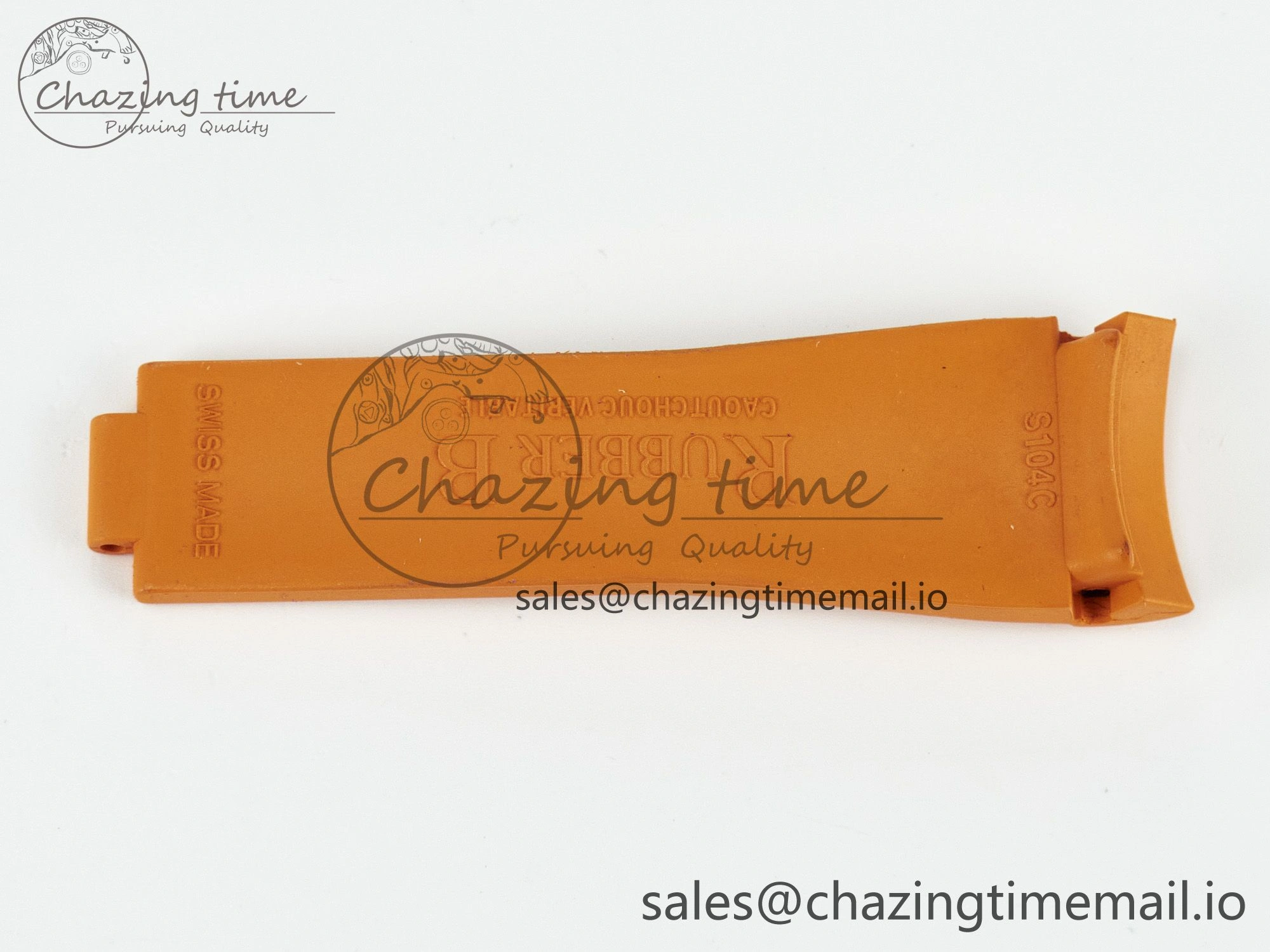 Submariner 116610 1:1 Best Edition Orange Rubber Strap (Fits the Gen size)