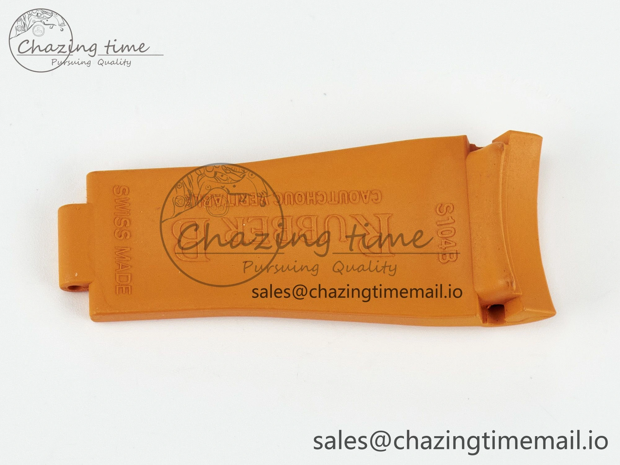 Submariner 116610 1:1 Best Edition Orange Rubber Strap (Fits the Gen size)