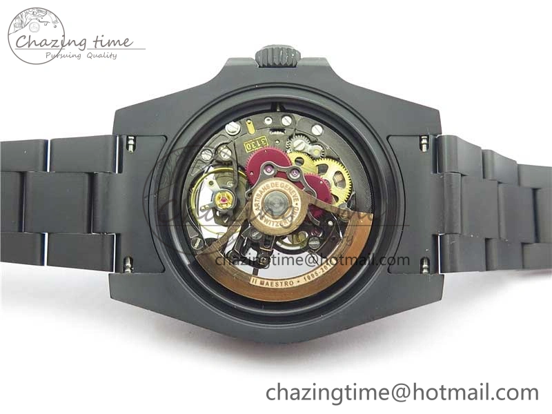 Submariner 116610 Andrea Pirlo DLC ROF Best Edition Carbon Bezel on Skeleton DIal SA3130
