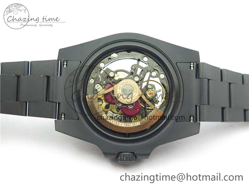 Submariner 116610 Andrea Pirlo DLC ROF Best Edition Carbon Bezel on Skeleton DIal SA3130
