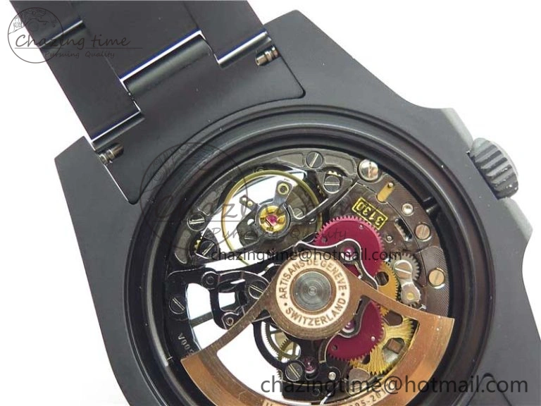 Submariner 116610 Andrea Pirlo DLC ROF Best Edition Carbon Bezel on Skeleton DIal SA3130
