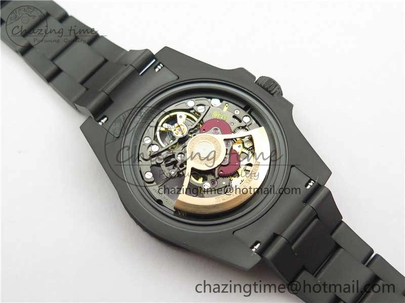 Submariner 116610 Andrea Pirlo DLC ROF Best Edition Carbon Bezel on Skeleton DIal SA3130