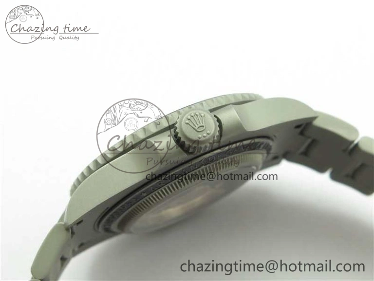 Submariner 116610 Andrea Pirlo Sandblasted ROF Best Edition Carbon Bezel on Skeleton DIal SA3130