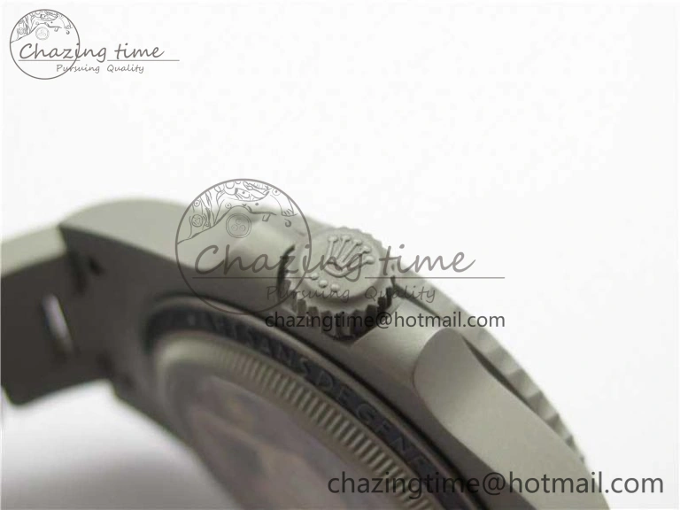 Submariner 116610 Andrea Pirlo Sandblasted ROF Best Edition Carbon Bezel on Skeleton DIal SA3130