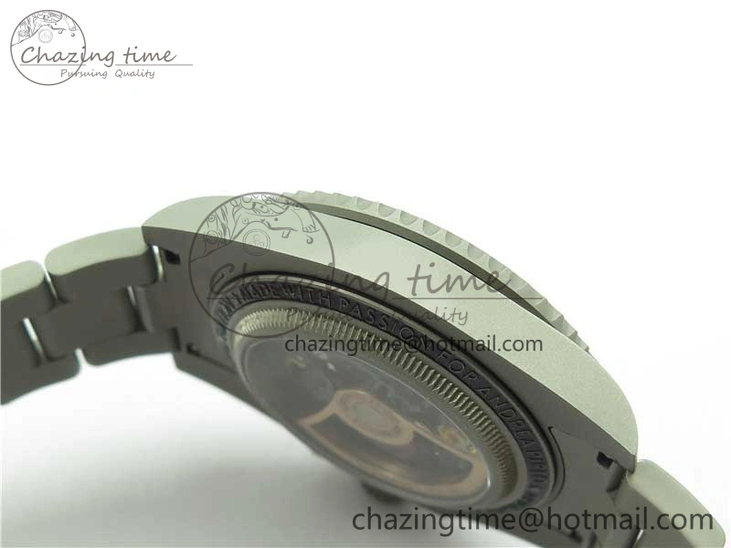 Submariner 116610 Andrea Pirlo Sandblasted ROF Best Edition Carbon Bezel on Skeleton DIal SA3130