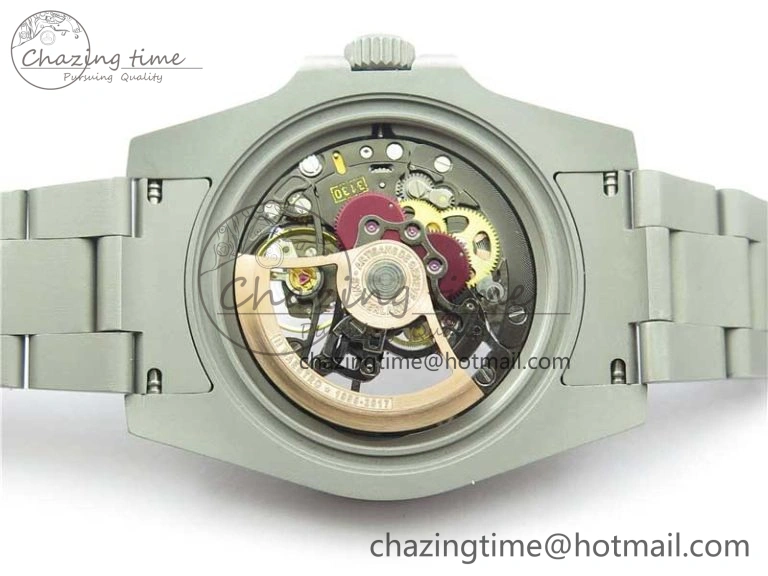 Submariner 116610 Andrea Pirlo Sandblasted ROF Best Edition Carbon Bezel on Skeleton DIal SA3130