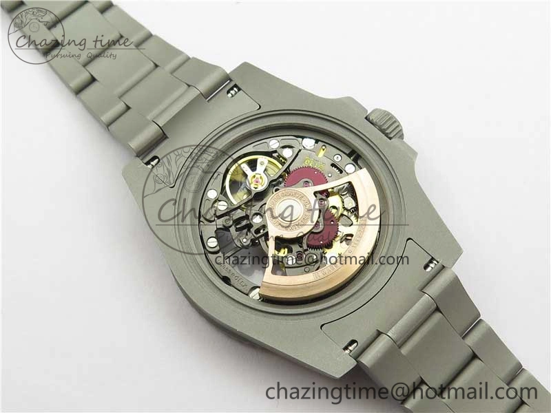 Submariner 116610 Andrea Pirlo Sandblasted ROF Best Edition Carbon Bezel on Skeleton DIal SA3130
