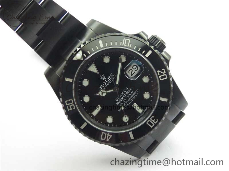 Submariner 116610 Blacken DLC Black 904L Steel V6F 1:1 Best Edition VS3135 V2