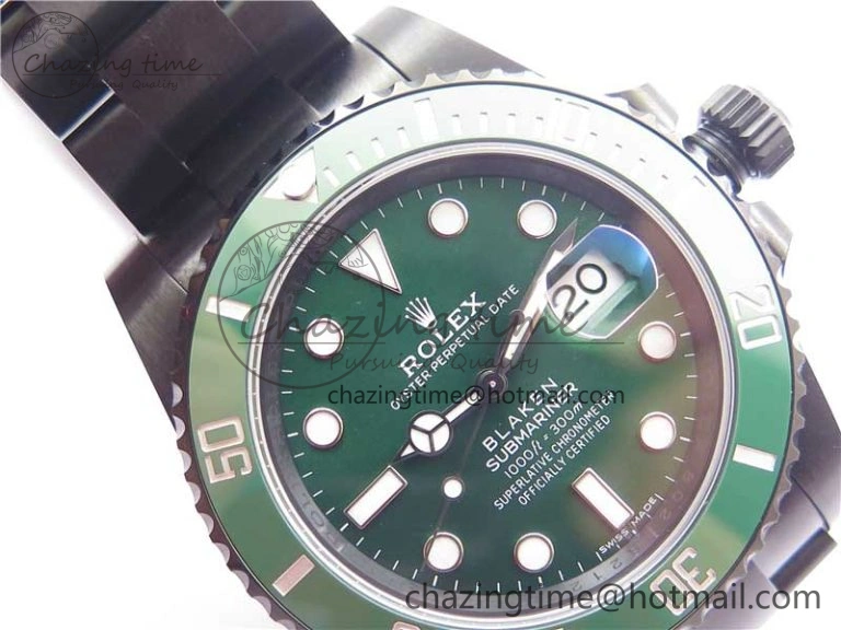 Submariner 116610 Blacken DLC Green 904L Steel V6F 1:1 Best Edition VS3135 V2