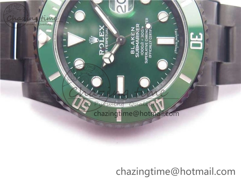Submariner 116610 Blacken DLC Green 904L Steel V6F 1:1 Best Edition VS3135 V2
