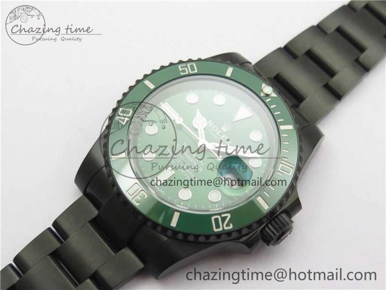 Submariner 116610 Blacken DLC Green 904L Steel V6F 1:1 Best Edition VS3135 V2