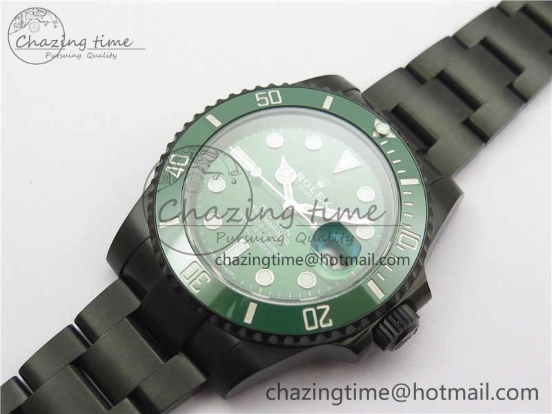 Submariner 116610 Blacken DLC Green 904L Steel V6F 1:1 Best Edition VS3135 V2