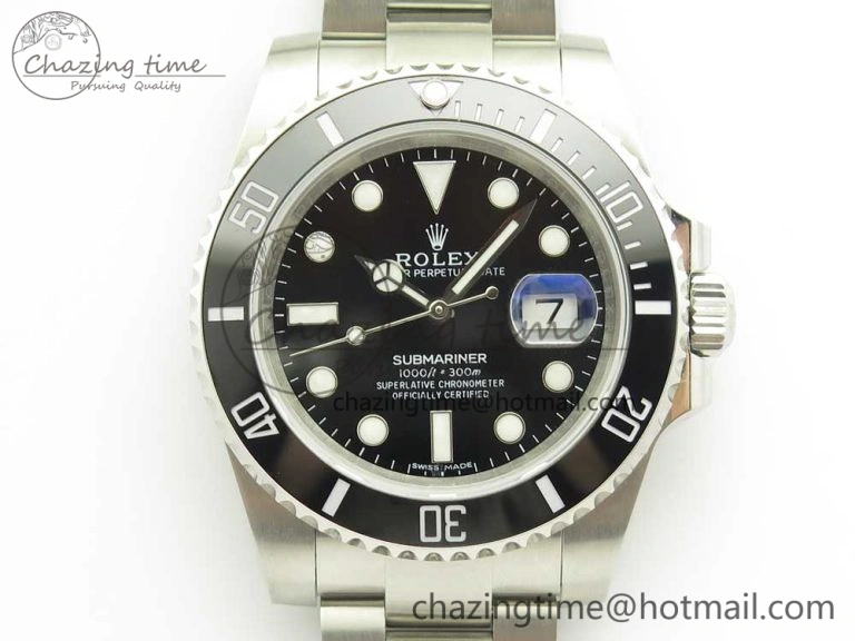 Submariner 116610 LB Black Ceramic V9F 904L 1:1 Best Edition on SS Bracelet SA3135
