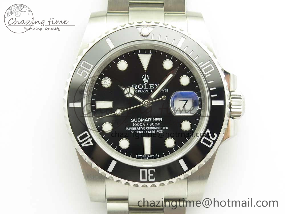 Submariner 116610 LB Black Ceramic V9F 904L 1:1 Best Edition on SS Bracelet SA3135