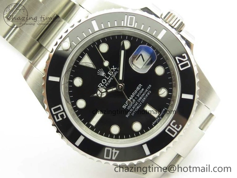 Submariner 116610 LB Black Ceramic V9F 904L 1:1 Best Edition on SS Bracelet SA3135