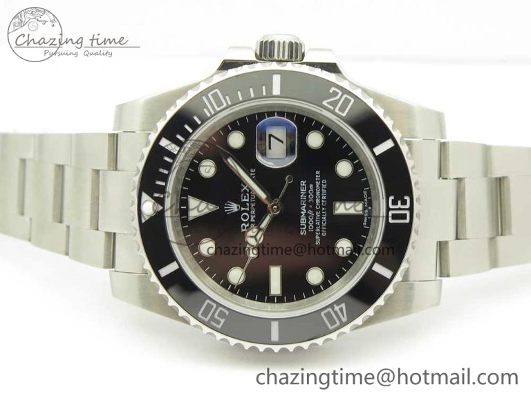 Submariner 116610 LB Black Ceramic V9F 904L 1:1 Best Edition on SS Bracelet SA3135