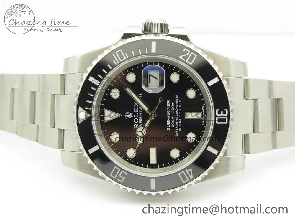 Submariner 116610 LB Black Ceramic V9F 904L 1:1 Best Edition on SS Bracelet SA3135
