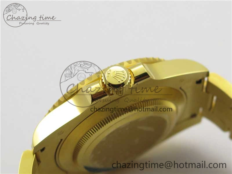Submariner 116610 LB ROF Best Edition YG Wrapped Blue Dial on YG Wrapped Bracelet A2836