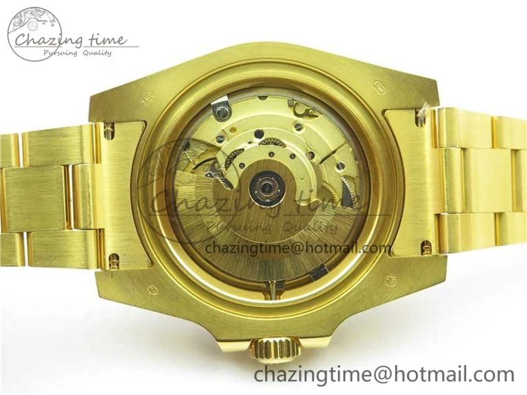 Submariner 116610 LB ROF Best Edition YG Wrapped Blue Dial on YG Wrapped Bracelet A2836