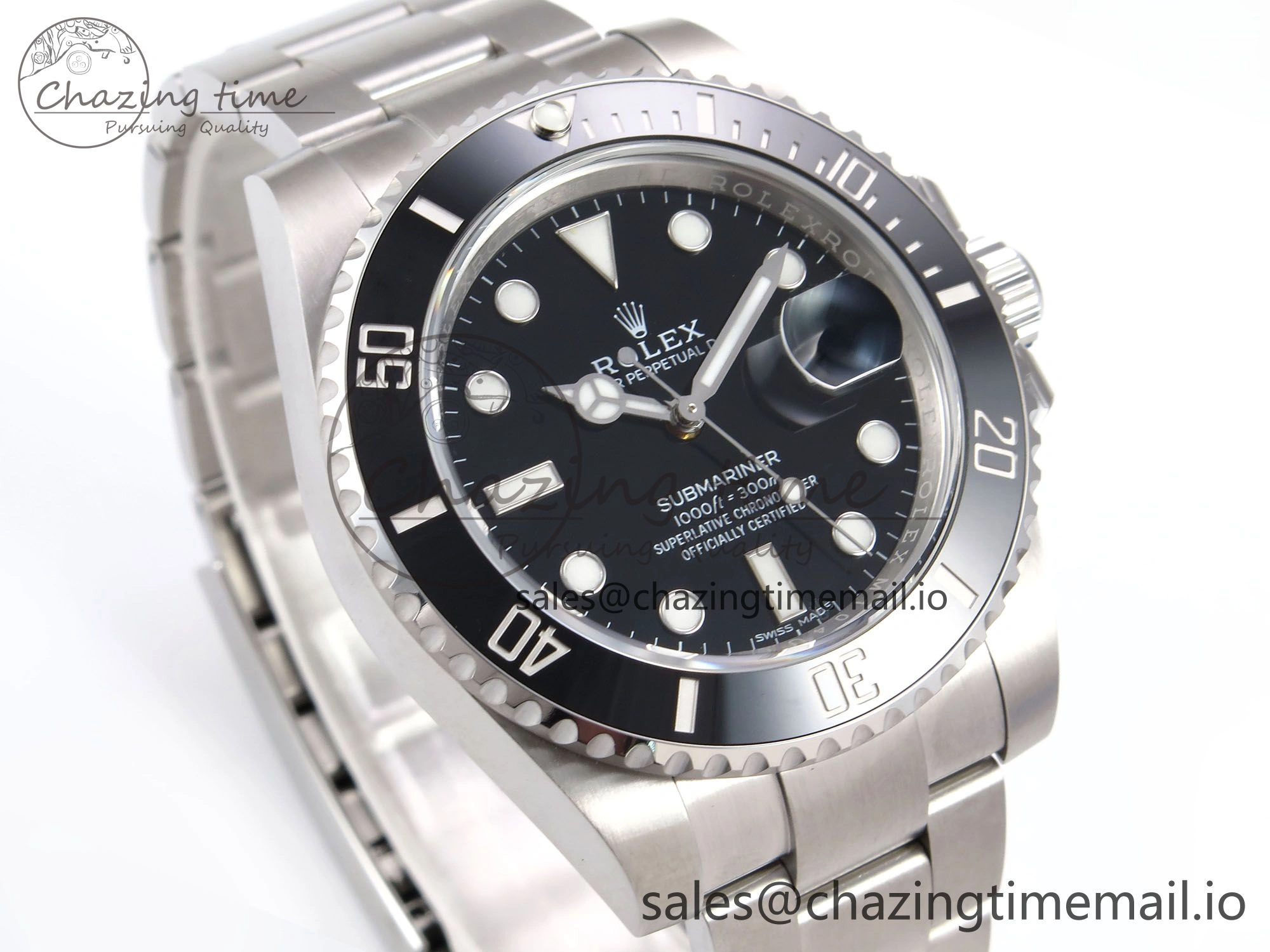 Submariner 116610 LN 40mm RF 1:1 Best Edition Black Ceramic on SS 904L Bracelet Steel VR3135