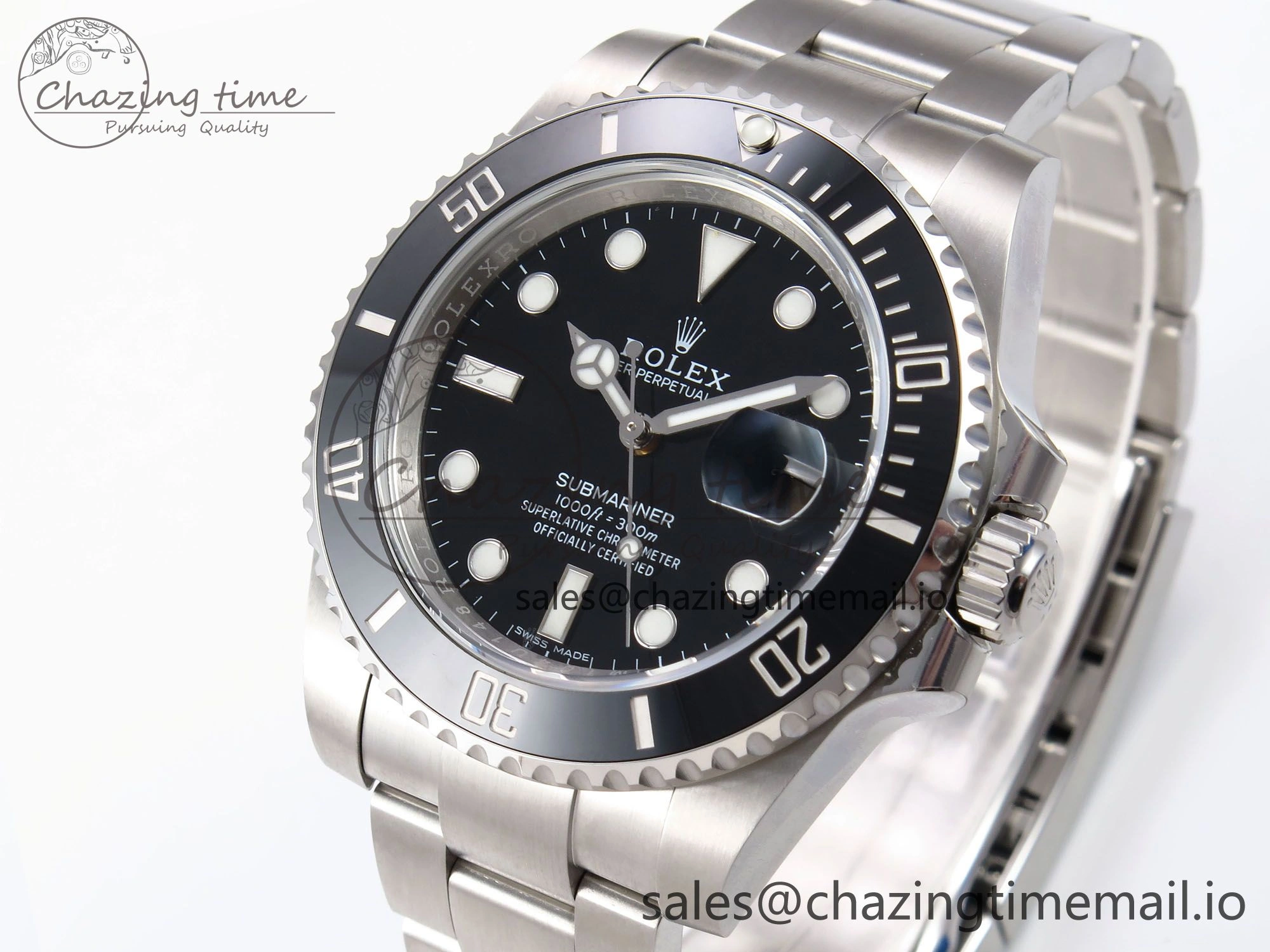 Submariner 116610 LN 40mm RF 1:1 Best Edition Black Ceramic on SS 904L Bracelet Steel VR3135