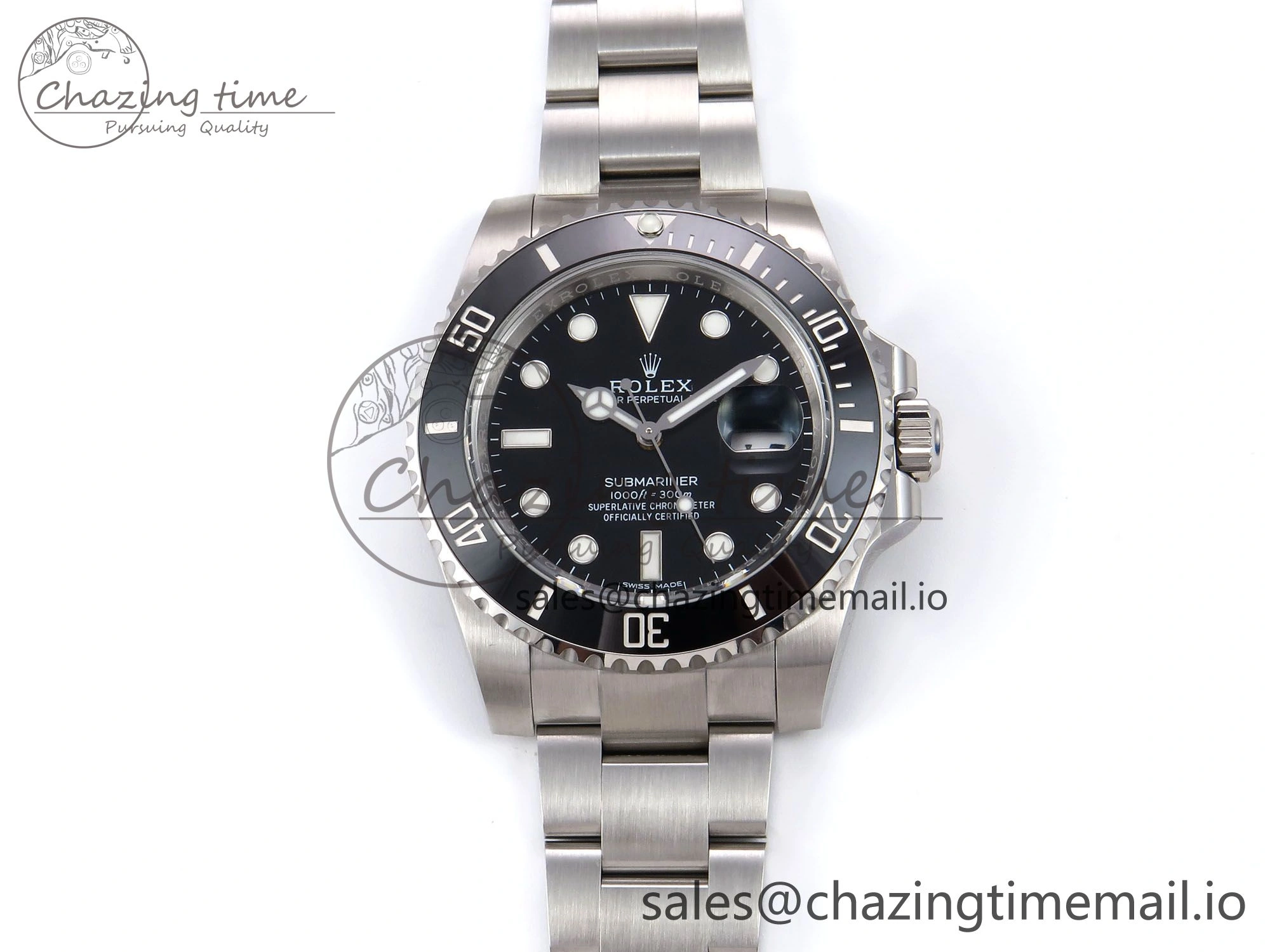 Submariner 116610 LN 40mm RF 1:1 Best Edition Black Ceramic on SS 904L Bracelet Steel VR3135