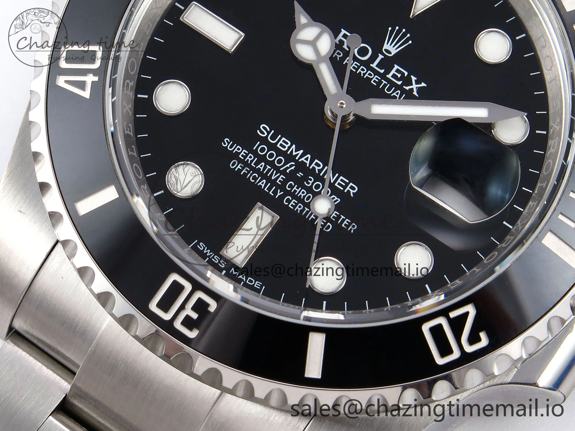 Submariner 116610 LN 40mm RF 1:1 Best Edition Black Ceramic on SS 904L Bracelet Steel VR3135