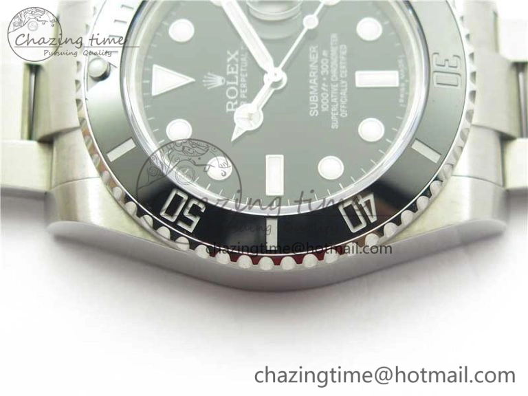 Submariner 116610 LN Black Ceramic 316L Bp Maker 1:1 Best Edition Black Dial on SS Bracelet SA3135 V2
