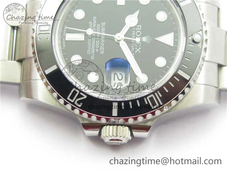 Submariner 116610 LN Black Ceramic 316L Bp Maker 1:1 Best Edition Black Dial on SS Bracelet SA3135 V2
