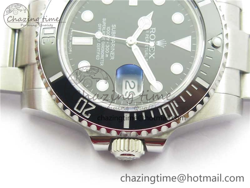 Submariner 116610 LN Black Ceramic 316L Bp Maker 1:1 Best Edition Black Dial on SS Bracelet SA3135 V2