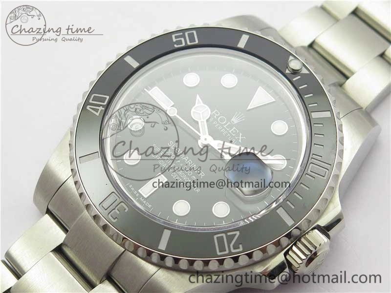 Submariner 116610 LN Black Ceramic 316L Bp Maker 1:1 Best Edition Black Dial on SS Bracelet SA3135 V2