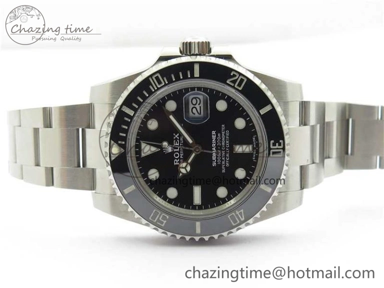 Submariner 116610 LN Black Ceramic 316L Steel Noob 1:1 Best Edition V10.5