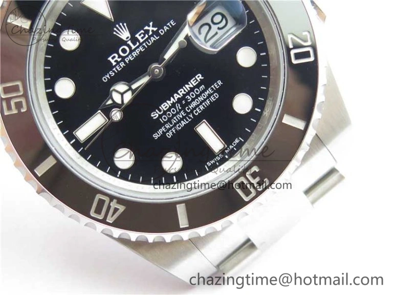 Submariner 116610 LN Black Ceramic 316L Steel Noob 1:1 Best Edition V10.5
