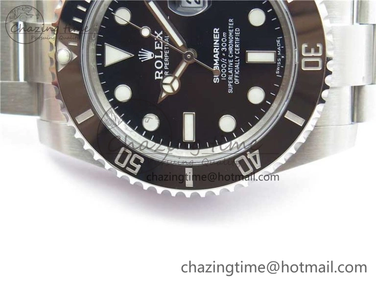 Submariner 116610 LN Black Ceramic 316L Steel Noob 1:1 Best Edition V10.5