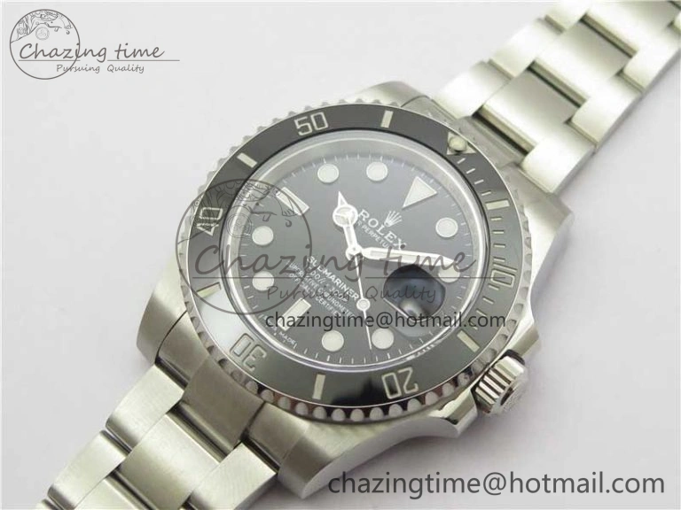 Submariner 116610 LN Black Ceramic 316L Steel Noob 1:1 Best Edition V10.5