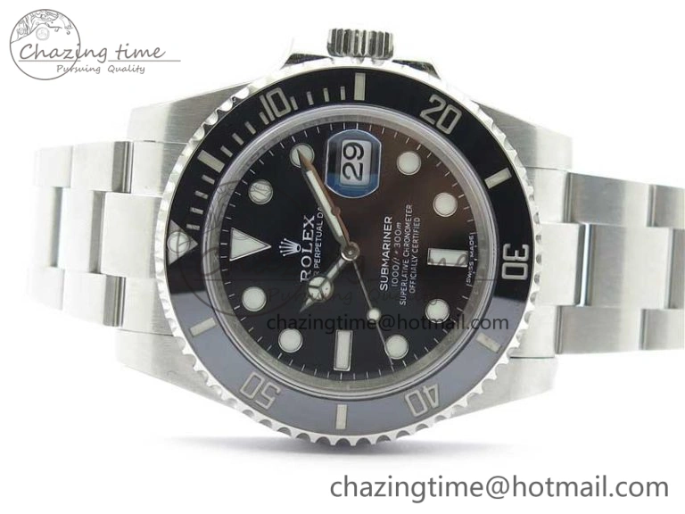 Submariner 116610 LN Black Ceramic 904L Steel RXF XF 1:1 Best Edition A2824