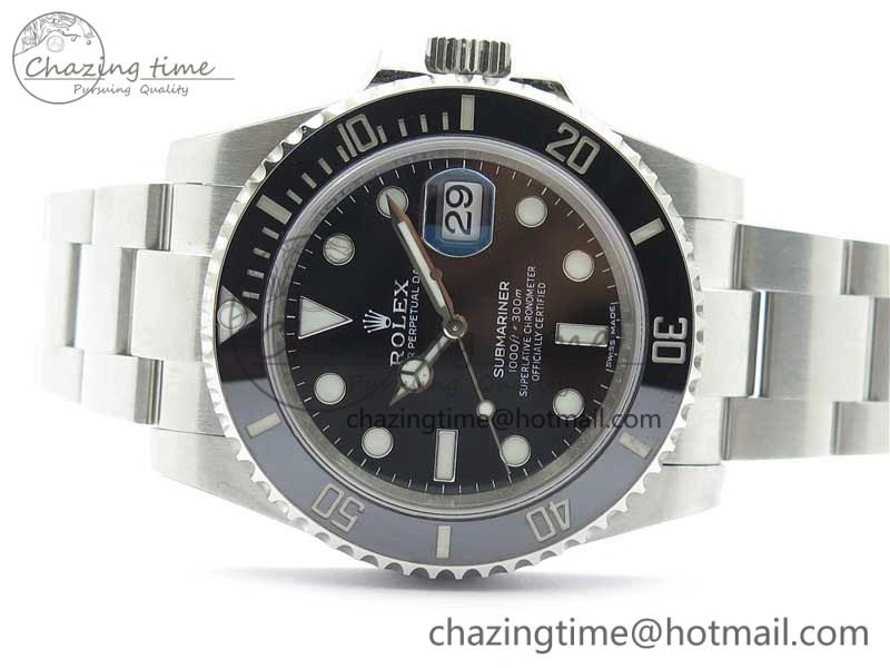 Submariner 116610 LN Black Ceramic 904L Steel RXF XF 1:1 Best Edition A2824