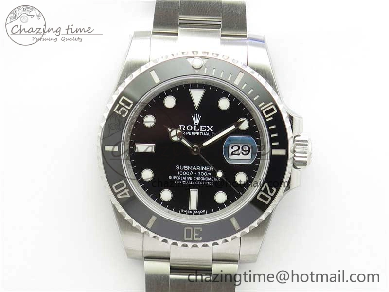 Submariner 116610 LN Black Ceramic 904L Steel RXF XF 1:1 Best Edition A2824