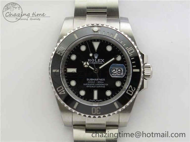 Submariner 116610 LN Black Ceramic 904L Steel V6F 1:1 Best Edition A2824