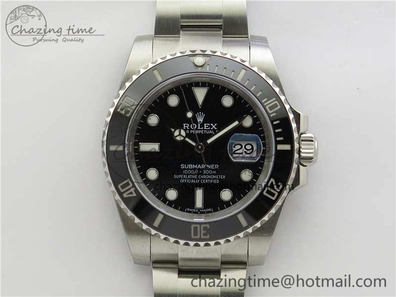 Submariner 116610 LN Black Ceramic 904L Steel V6F 1:1 Best Edition A2824