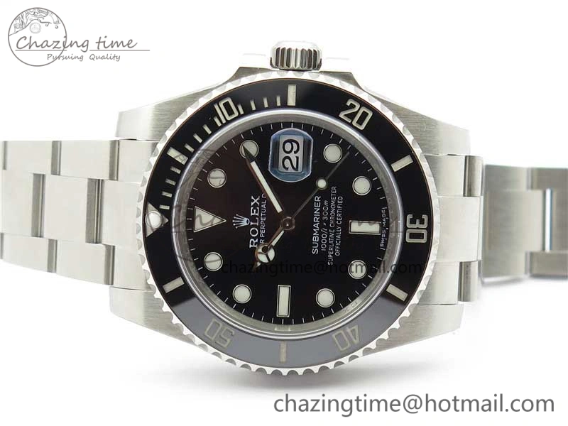 Submariner 116610 LN Black Ceramic 904L Steel V6F 1:1 Best Edition A2824