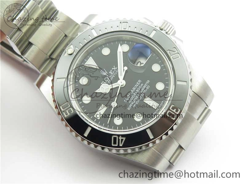 Submariner 116610 LN Black Ceramic ARF 1:1 Best Edition 904L SS Case and Bracelet A2824 V3