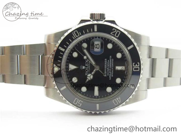 Submariner 116610 LN Black Ceramic ARF 1:1 Best Edition 904L SS Case and Bracelet A2824 V3