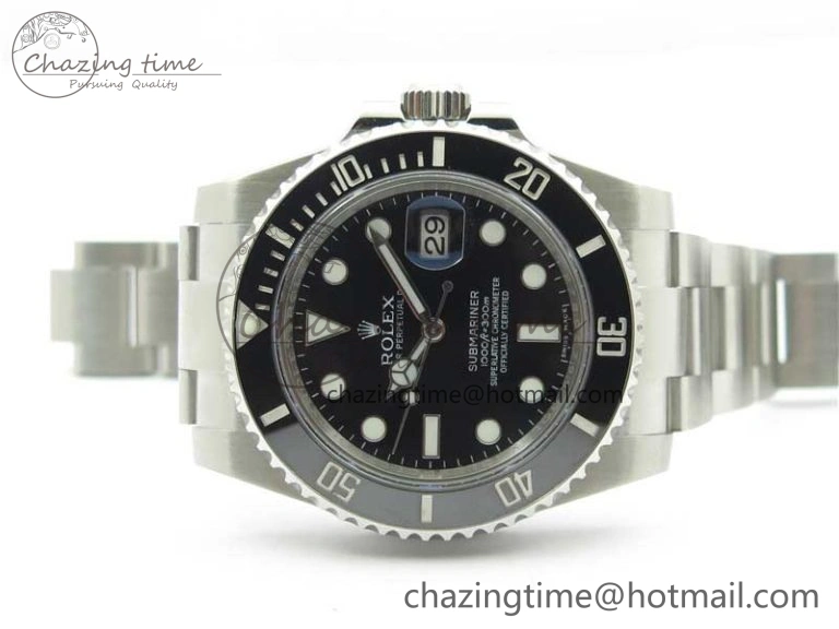 Submariner 116610 LN Black Ceramic ARF 1:1 Best Edition 904L SS Case and Bracelet A2824 V4