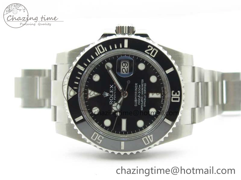 Submariner 116610 LN Black Ceramic ARF 1:1 Best Edition 904L SS Case and Bracelet A2824 V4