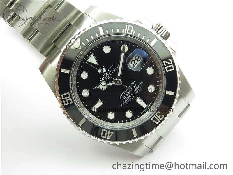 Submariner 116610 LN Black Ceramic ARF 1:1 Best Edition 904L SS Case and Bracelet A2824 V4