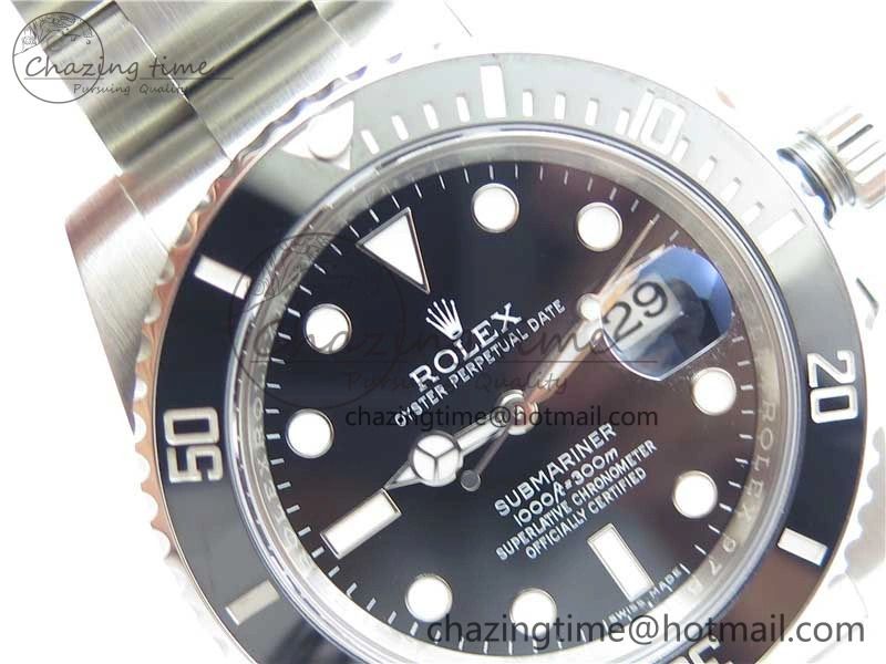 Submariner 116610 LN Black Ceramic ARF 1:1 Best Edition 904L SS Case and Bracelet A2824 V4